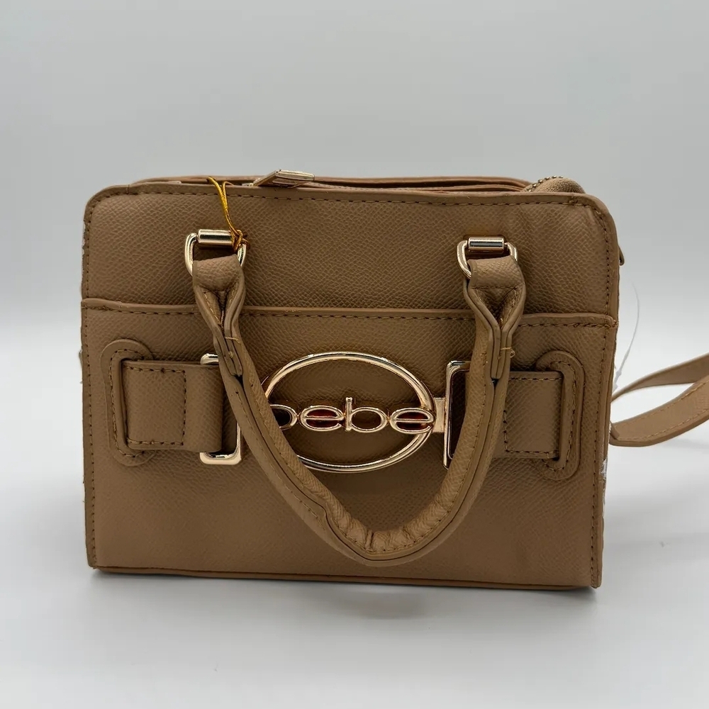 NWT IN PLASTIC BEBE LEILANI SOLID HANDLE CROSSBODY